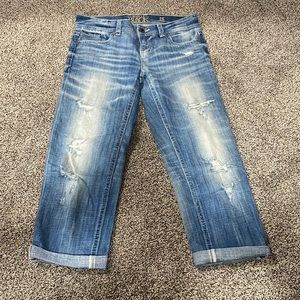 Buckle Black Destructed Crop Boyfriend Fit